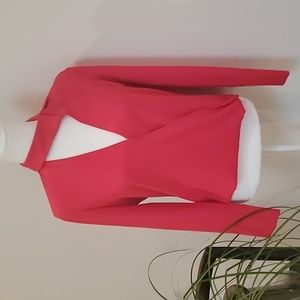 Intermix red asymmetrical blouse